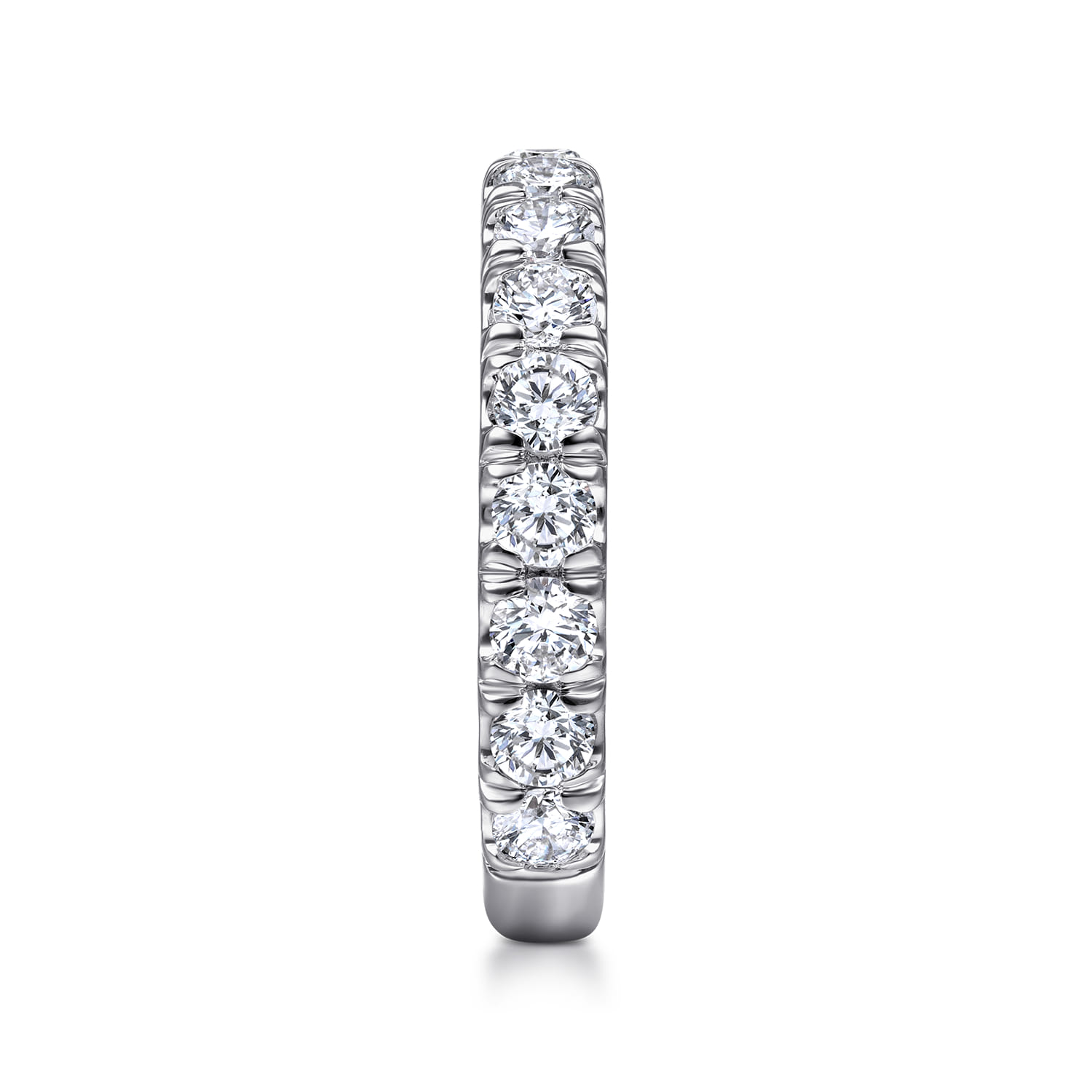 14K White Gold Diamond Matching Wedding Band - 1.36 ct - Shot 5