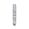 14K White Gold Diamond Matching Wedding Band - 1.36 ct