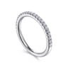 14K White Gold Diamond Matching Wedding Band - 0.26 ct