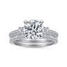 14K White Gold Diamond Matching Wedding Band - 0.26 ct