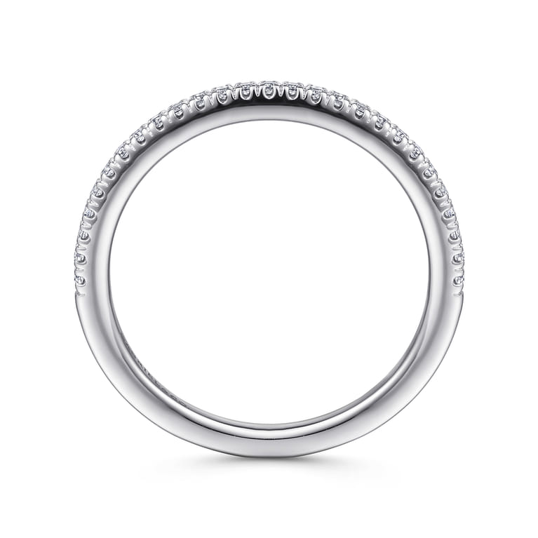 14K White Gold Diamond Matching Wedding Band - 0.16 ct - Shot 2
