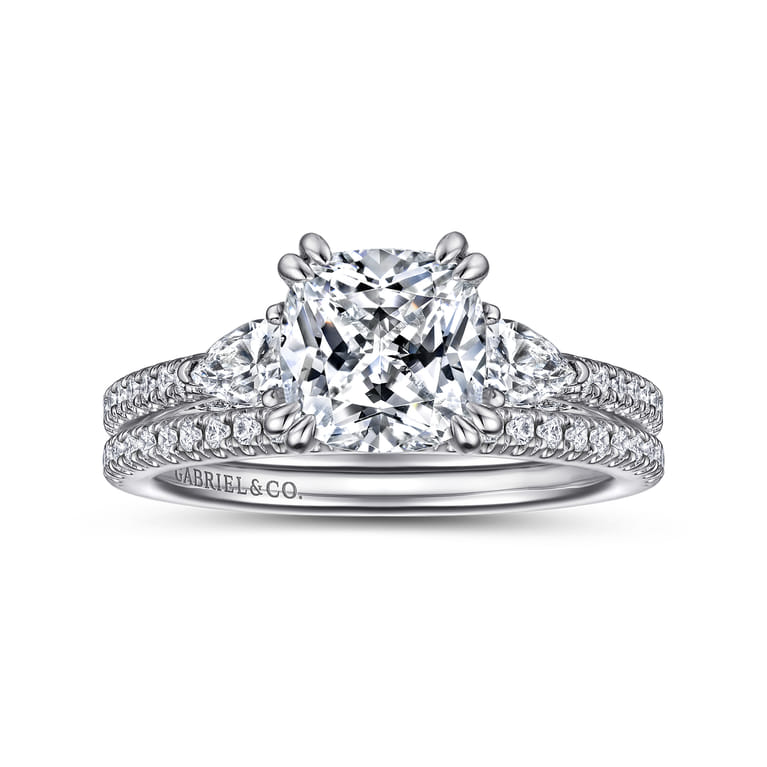 14K White Gold Diamond Matching Wedding Band - 0.16 ct - Shot 4