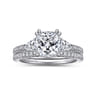14K White Gold Diamond Matching Wedding Band - 0.16 ct