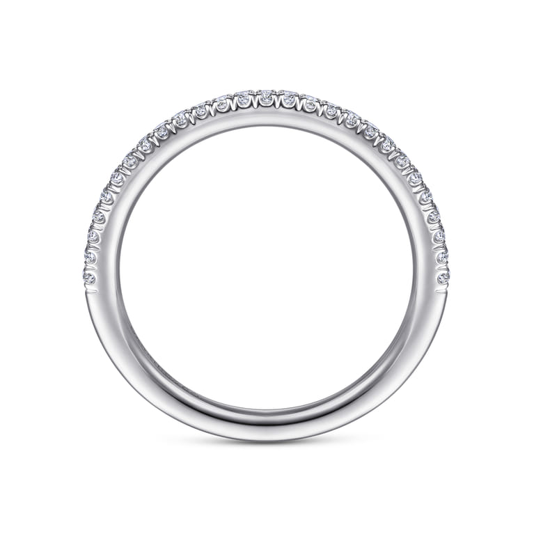 14K White Gold Diamond Matching Wedding Band - 0.16 ct - Shot 2