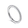 14K White Gold Diamond Matching Wedding Band - 0.28 ct