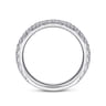 14K White Gold Diamond Matching Wedding Band - 0.46 ct