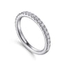 14K White Gold Diamond Matching Wedding Band - 0.46 ct
