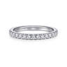 14K White Gold Diamond Matching Wedding Band - 0.46 ct