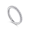 14K White Gold Diamond Matching Wedding Band - 0.46 ct