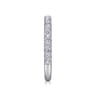 14K White Gold Diamond Matching Wedding Band - 0.46 ct
