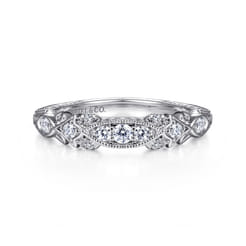14K White Gold Diamond Matching Wedding Band