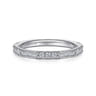 14K White Gold Diamond Matching Wedding Band - 0.55 ct