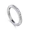 14K White Gold Diamond Matching Wedding Band - 0.55 ct