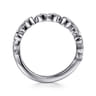 14K White Gold Diamond Matching Wedding Band - 0.08 ct