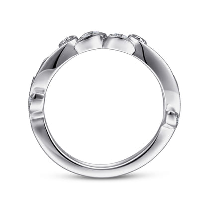 14K White Gold Diamond Matching Wedding Band