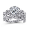 14K White Gold Diamond Matching Wedding Band - 0.08 ct