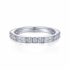 14K White Gold Diamond Matching Wedding Band