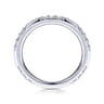 14K White Gold Diamond Matching Wedding Band - 0.63 ct