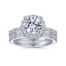 14K White Gold Diamond Matching Wedding Band - 0.63 ct