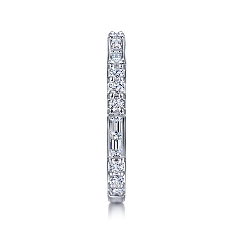 14K White Gold Diamond Matching Wedding Band - 0.63 ct - Shot 5