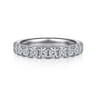 14K White Gold Diamond Matching Wedding Band - 0.79 ct