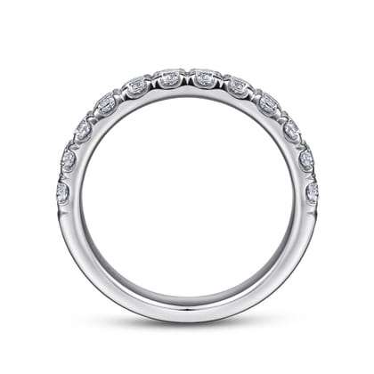 14K White Gold Diamond Matching Wedding Band