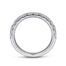 14K White Gold Diamond Matching Wedding Band - 0.79 ct