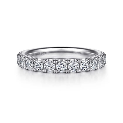 14K White Gold Diamond Matching Wedding Band