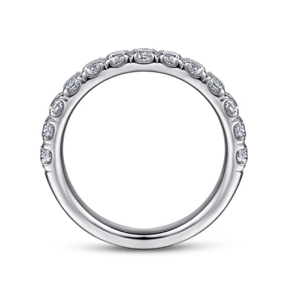 14K White Gold Diamond Matching Wedding Band