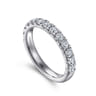 14K White Gold Diamond Matching Wedding Band - 0.73 ct