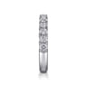 14K White Gold Diamond Matching Wedding Band - 0.73 ct