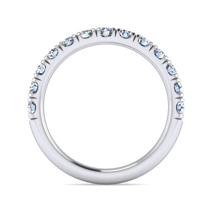 14K White Gold Diamond Matching Wedding Band