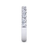 14K White Gold Diamond Matching Wedding Band - 0.73 ct