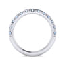 14K White Gold Diamond Matching Wedding Band - 0.79 ct