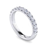 14K White Gold Diamond Matching Wedding Band - 0.79 ct