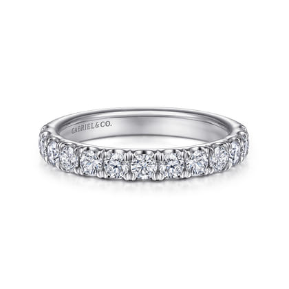 14K White Gold Diamond Matching Wedding Band