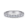 14K White Gold Diamond Matching Wedding Band - 0.79 ct