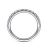 14K White Gold Diamond Matching Wedding Band - 0.79 ct