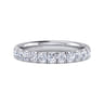 14K White Gold Diamond Matching Wedding Band - 0.79 ct