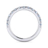 14K White Gold Diamond Matching Wedding Band - 0.79 ct