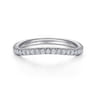 14K White Gold Diamond Matching Wedding Band - 0.3 ct