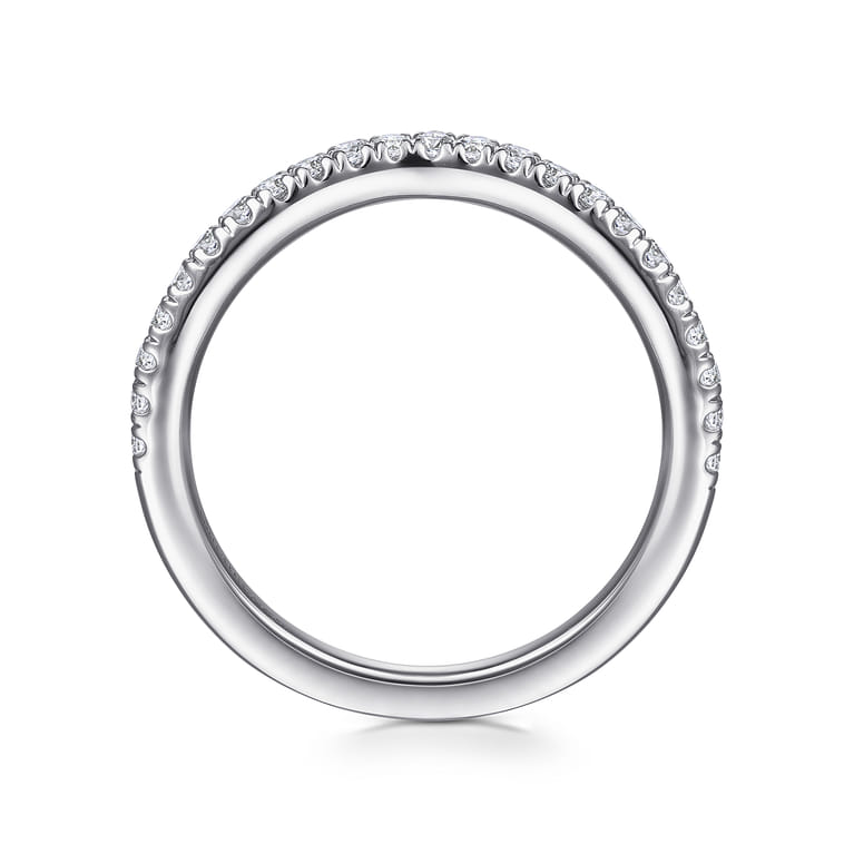 14K White Gold Diamond Matching Wedding Band - 0.3 ct - Shot 2
