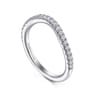 14K White Gold Diamond Matching Wedding Band - 0.3 ct