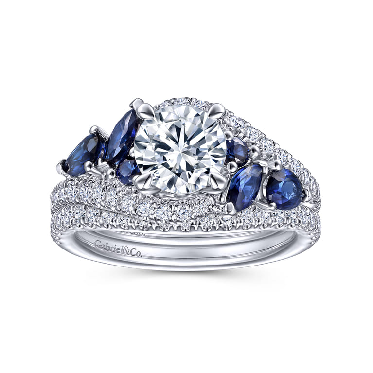 14K White Gold Diamond Matching Wedding Band - 0.3 ct - Shot 4