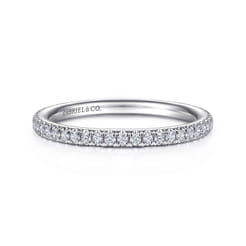 14K White Gold Diamond Matching Wedding Band
