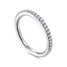 14K White Gold Diamond Matching Wedding Band - 0.29 ct