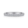 14K White Gold Diamond Matching Wedding Band - 0.63 ct
