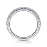 14K White Gold Diamond Matching Wedding Band - 0.63 ct