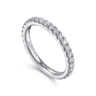 14K White Gold Diamond Matching Wedding Band - 0.63 ct