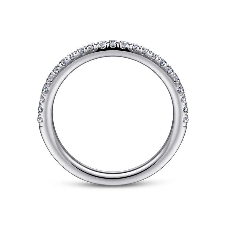 14K White Gold Diamond Matching Wedding Band - 0.26 ct - Shot 2